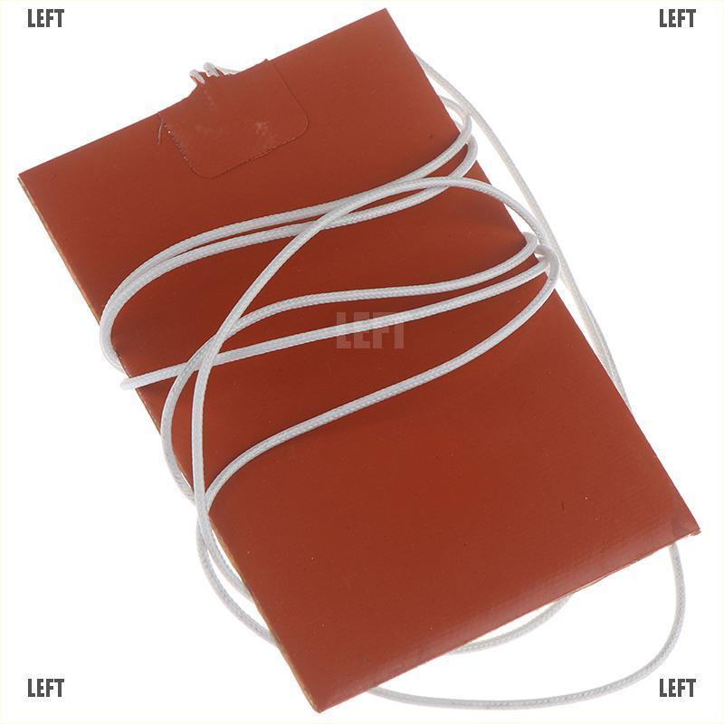 LEFT 300W 220V 10x15cm Engine Oil Tank Silicone Heater Pad Rubber Heating Mat Warming