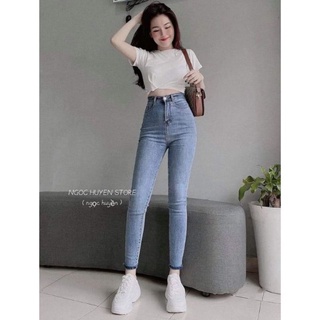 Quần jeans nữ ôm co giãn