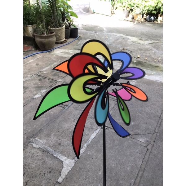 Chong chóng 8 cánh 6 đuôi, tặng kèm keo 502 + chong chóng nhỏ