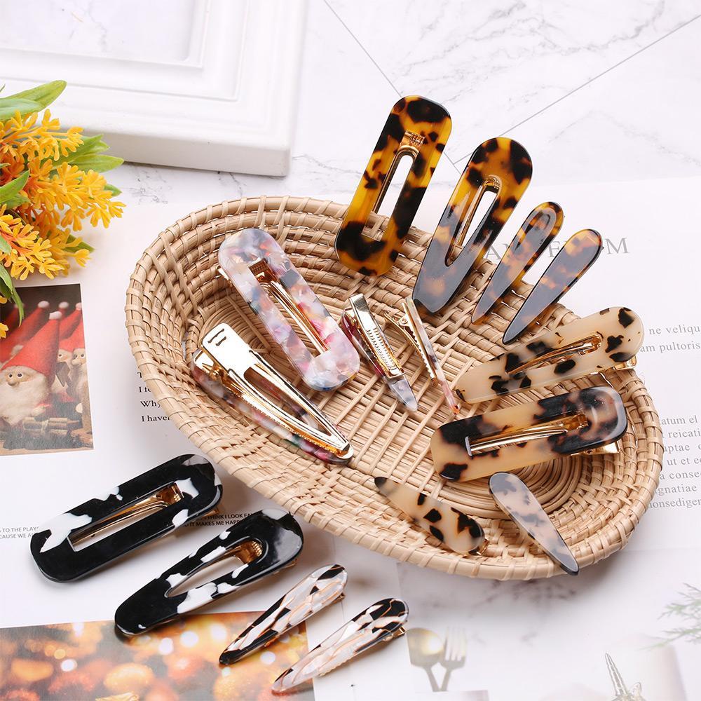 Set 4 Kẹp Tóc Hình Chữ Nhật Thời Trang Cho Nữ