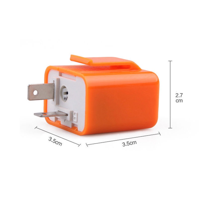 Cục chớp xi nhan điện tử loại có điều chỉnh tốc độ chớp CF12-1 dùng để thay xi nhan LED cho xe máy