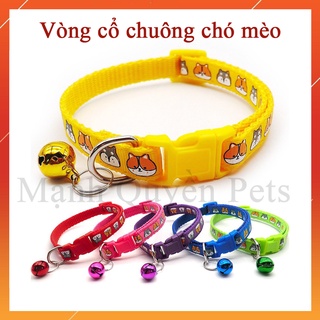 Vòng đeo cổ cho chó mèo, vòng chuông đeo cổ