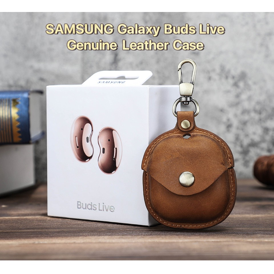 Bao Case Da Thật CONTACT'S FAMILY cho Samsung Galaxy Buds Live / Galaxy Buds Pro / Galaxy Buds 2 / Galaxy Buds 2 Pro