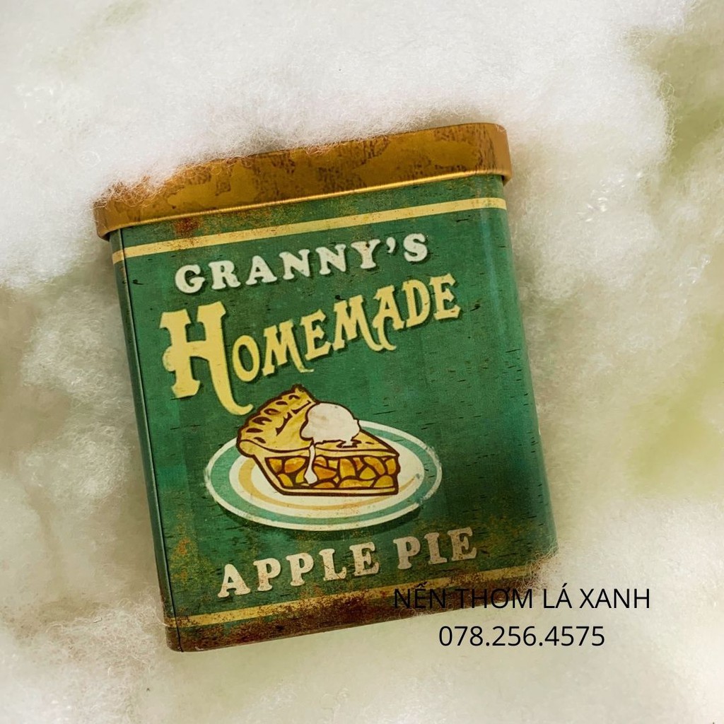 Nến thơm Vintage Grannys Homemade APPLE PIE hộp thiếc phong cách cổ điển