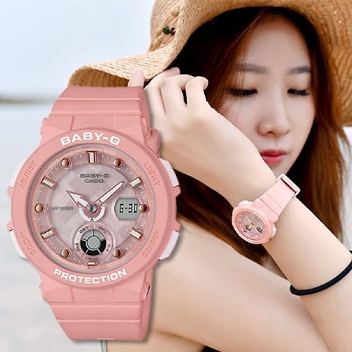 Đồng hồ nữ dây nhựa Casio Baby-G chính hãng Anh Khuê BGA-250-4ADR