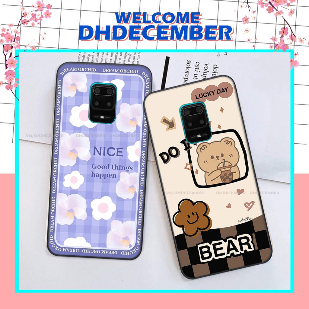 Ốp lưng Xiaomi REDMI NOTE 9S / NOTE 9 PRO in hình gấu K@ws, gấu nâu, dor@emon RẺ- ĐẸP- BỀN