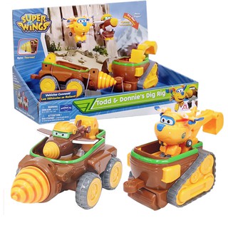 Super wings Đồ Chơi Thiết Bị Khoan Lòng Đất Của Todd Vui Vẻ Mô hình Đội bay siêu đẳng