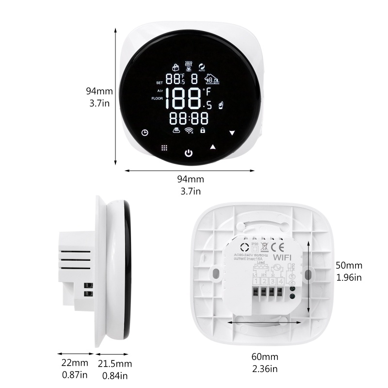 Máy Điều Nhiệt Kỹ Thuật Số Thông Minh Cho Bếp Gas / Nước / Sàn Nhà