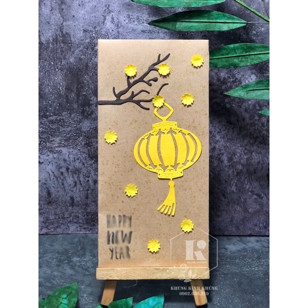 Set 2 bao lì xì Tết 2022 - bao lì xì phong cách vintage - hàng handmade