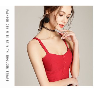 ÁO CROP TOP HAI DÂY DỄ THƯƠNG