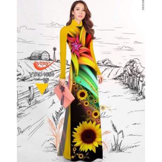 Vải 1 ao dai in 3d
