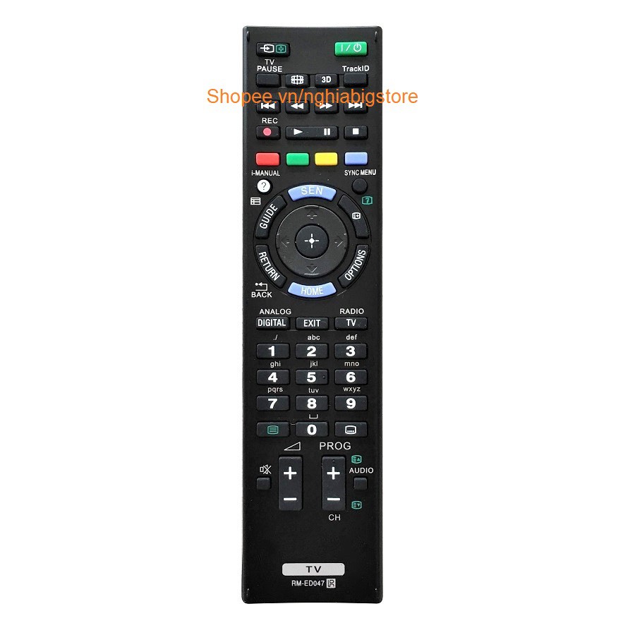 Remote Điều Khiển Tivi SONY Internet Smart TV Bravia RM-ED047 - NowShip, Grab Tp.HCM