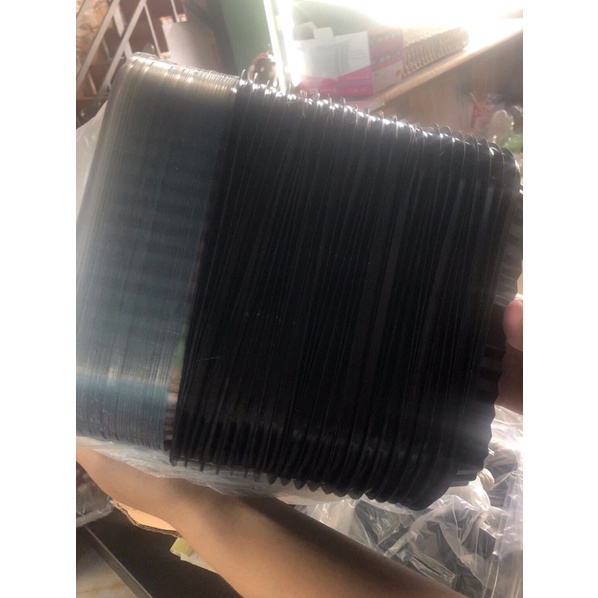 15 Hộp nhựa đế đen HT-17 đựng cơm, bánh loại 1 ngăn hàng chuẩn công ty