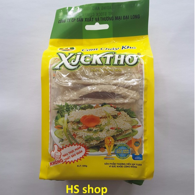 Cơm cháy khô Xicktho (Chưa chiên) 500gr - Đặc sản Ninh Bình - NPP HS shop