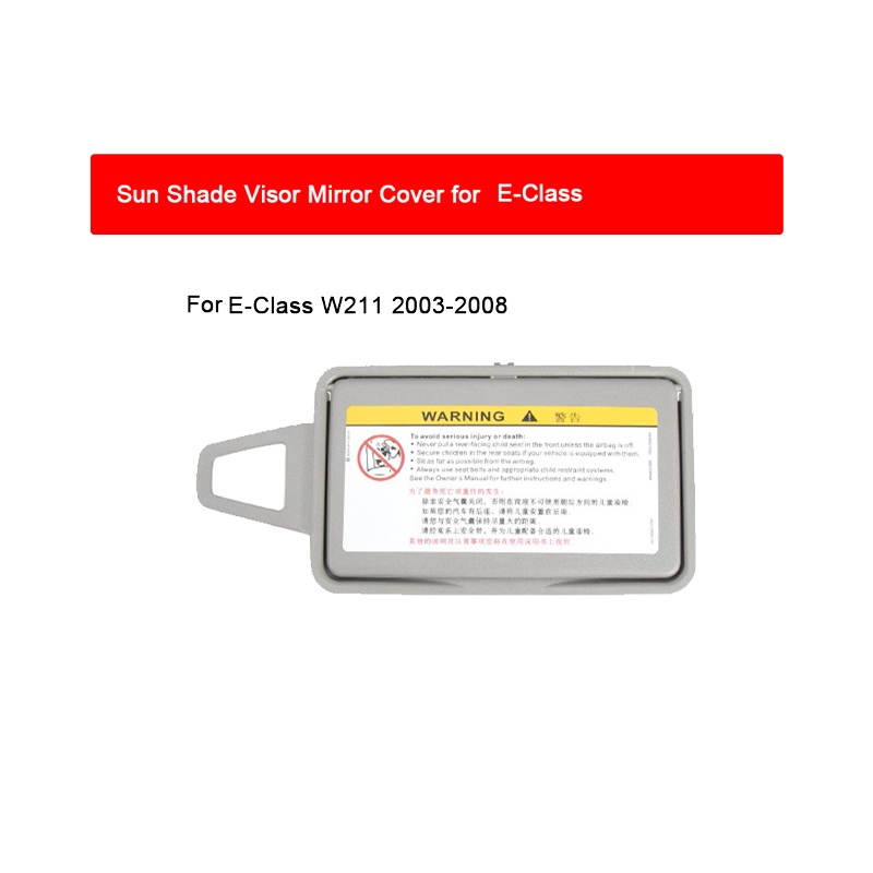 Ốp Gương Trang Điểm Màu Xám Cho Mercedes Benz E-Class W211 2003-2008