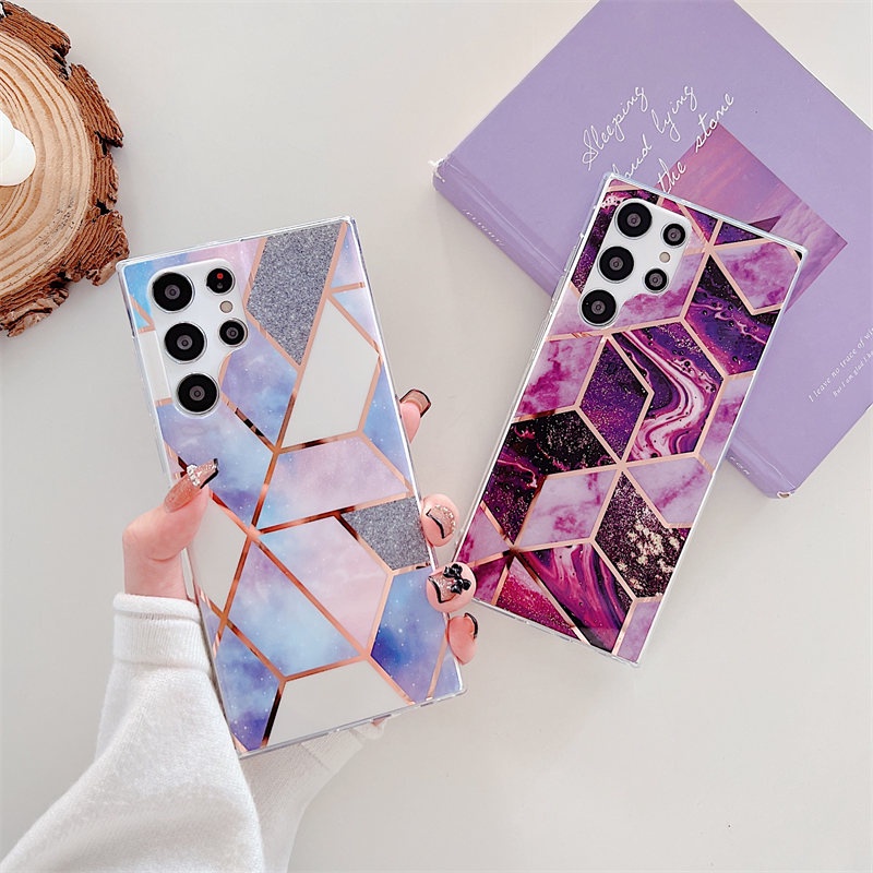 Ốp Điện Thoại TPU Mềm Họa Tiết Đá Hoa Cương Cho Samsung S22 S21 S20 Note 10 Plus 20 Ultra A52 A52s S20 FE 5G