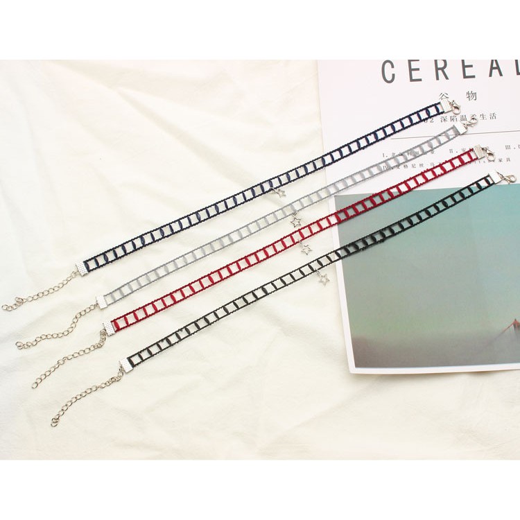 [GIÁ TỐT] Bộ Sưu Tập Choker Sọc Caro