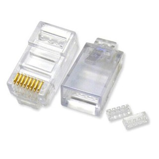 Đầu bấm dây mạng rj45 cob túi 100 hạt