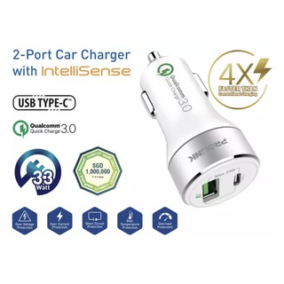 Sạc ôtô 2 cổng PROLiNK PCC23301