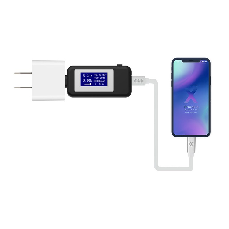 USB test / kiểm tra đo dòng điện, điện áp type C to type C USB to USB  PD QC 4.0 QC 3.0  KEWEISI KWS-1802C