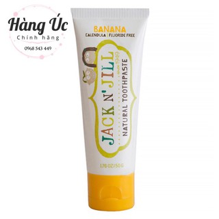 Kem đánh răng hữu cơ jack n' jill 50g💥free ship💥 kem đánh răng hữu cơ an toàn khi nuốt