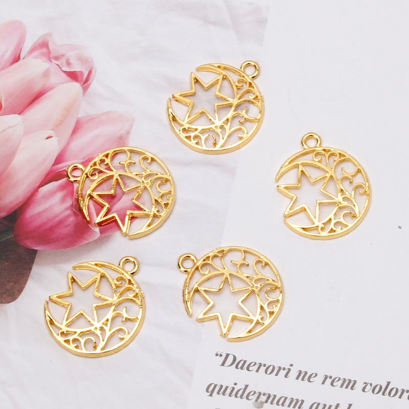 Khuôn Silicone Làm Khung Hình Ngôi Sao / Mặt Trăng Cho Bé