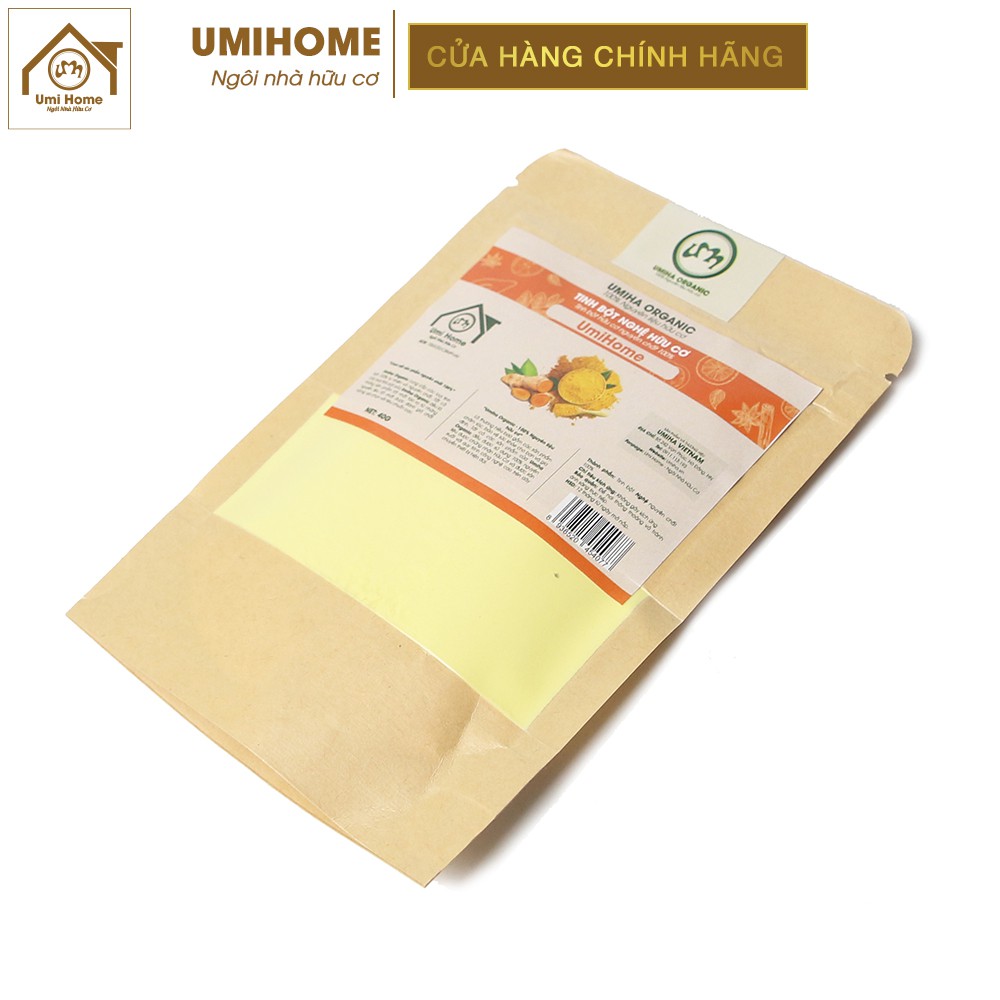 Tinh bột Nghệ hữu cơ UMIHOME nguyên chất | Turmeric powder 100% Organic 40G