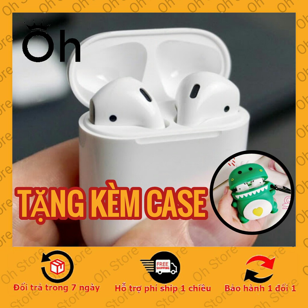 AIRPODS 2 Tai nghe Bluetooth Phiên Bản Cao Cấp Nhất - Dùng cả IOS và Android BAỎ HÀNH 12 THÁNG 1 ĐỔI 1