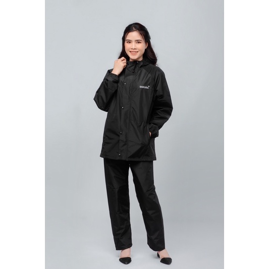 ÁO MƯA BỘ CHỐNG THẤM CAO CẤP 2 LỚP SAKURA