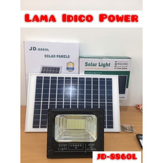Đèn năng lượng mặt trời chính hãng Jindian, JD-8860L công suất 60w