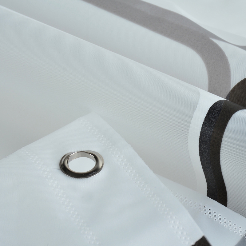 Rèm Che Bồn Tắm PEVA Dày Dặn Chống Thấm Nước Kèm Móc Treo Tiện Dụng