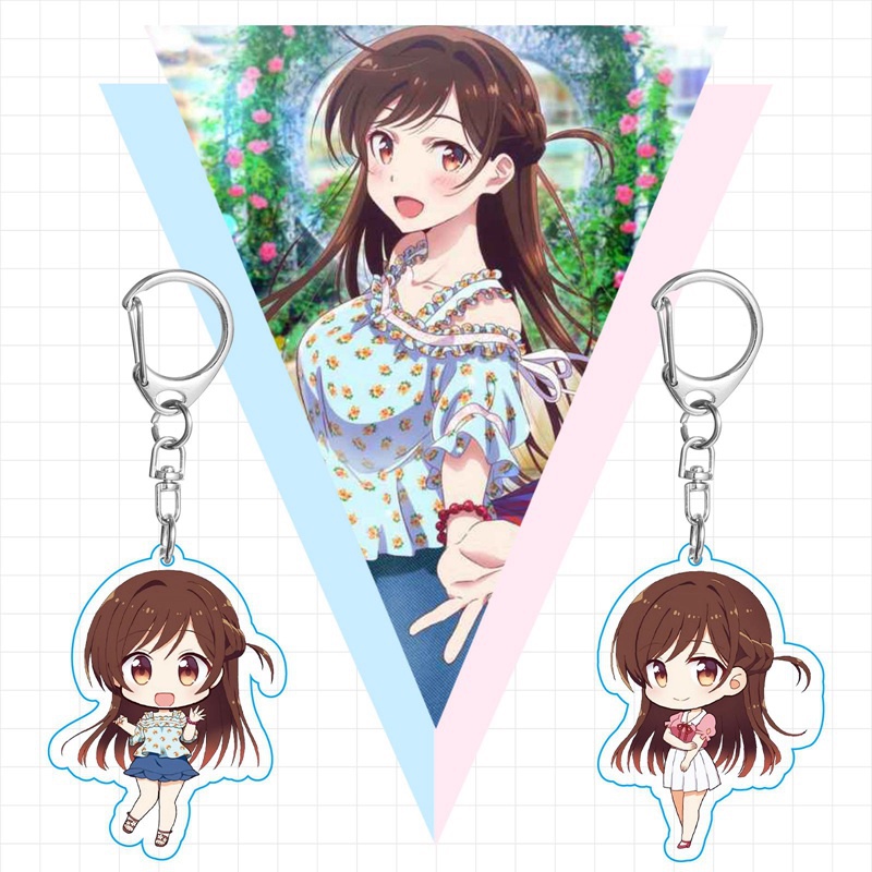 Móc Khóa Nhựa Acrylic Hình Nhân Vật Anime Rent-a-Girlfriend Chizuru Mami Sumi Ruka
