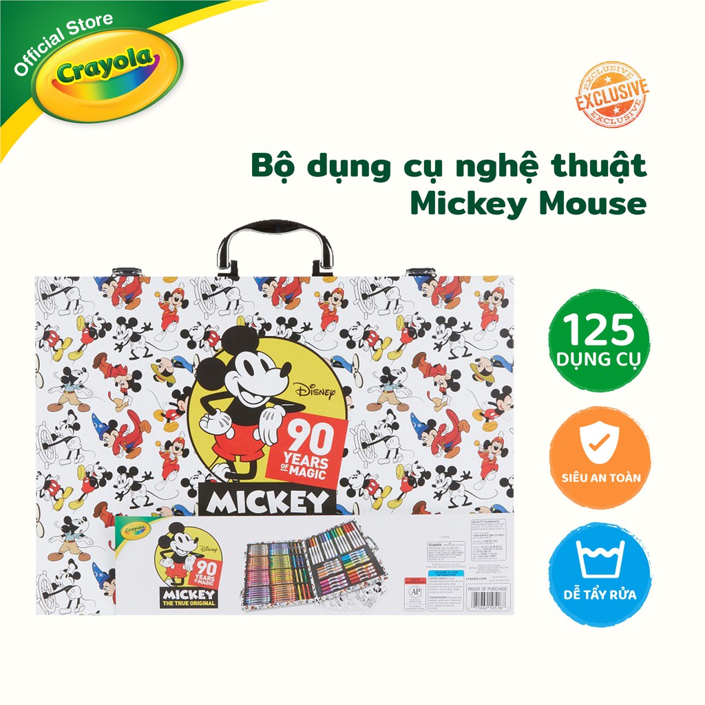 Bộ dụng cụ nghệ thuật Mickey Mouse / Crayola Inspiration Art Case - Mickey Mouse