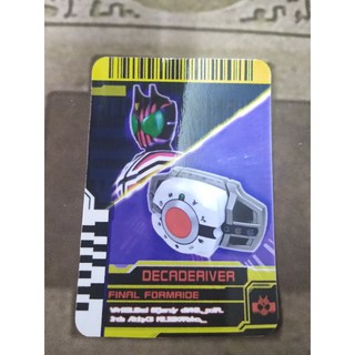 Thẻ bài sưu tầm card in kamen rider Decade đọc được 2 mặt trong Driver Kamen Rider Final Formride Decade
