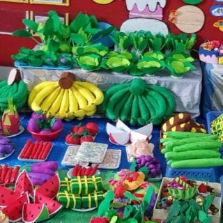 Combo củ quả y hình- Đồ dùng mầm non bằng nỉ-Đồ chơi bằng vải nỉ