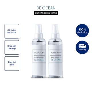Combo 2 chai Xịt khoáng ACIDIC ION+ pH 5.5 Aqua Beauty 100ml