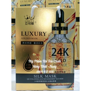 💥Mặt nạ lụa 24k Luxury cao cấp chính hãng hộp 10 miếng💥