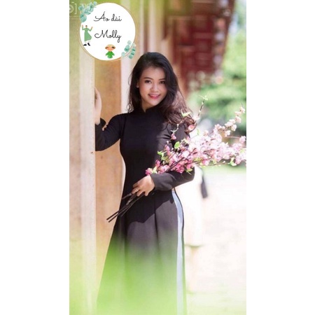 Sale_Áo dài đen 4 tà_ có bigsize