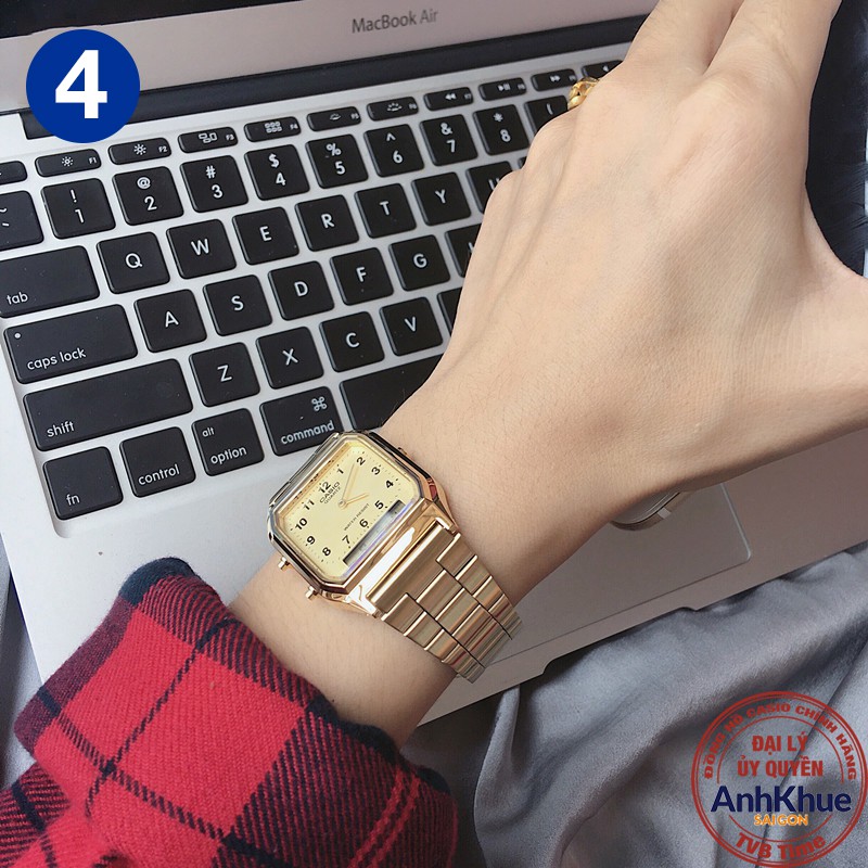 Đồng hồ unisex dây kim loại Casio Standard chính hãng Anh Khuê AQ-230 Series | BigBuy360 - bigbuy360.vn