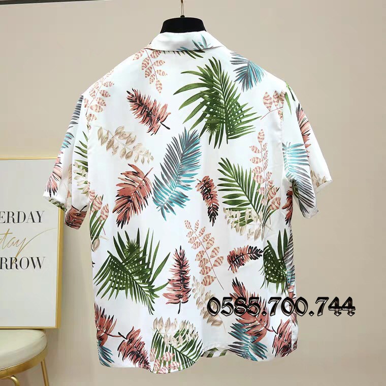 Áo Sơ Mi Đi Biển Vải Mềm Mát, Thoáng Mát Có Đủ Size ( E Bé,S,M,L,XL,XXL,XXXL) ★ Hoa, Lá cây #04 | BigBuy360 - bigbuy360.vn