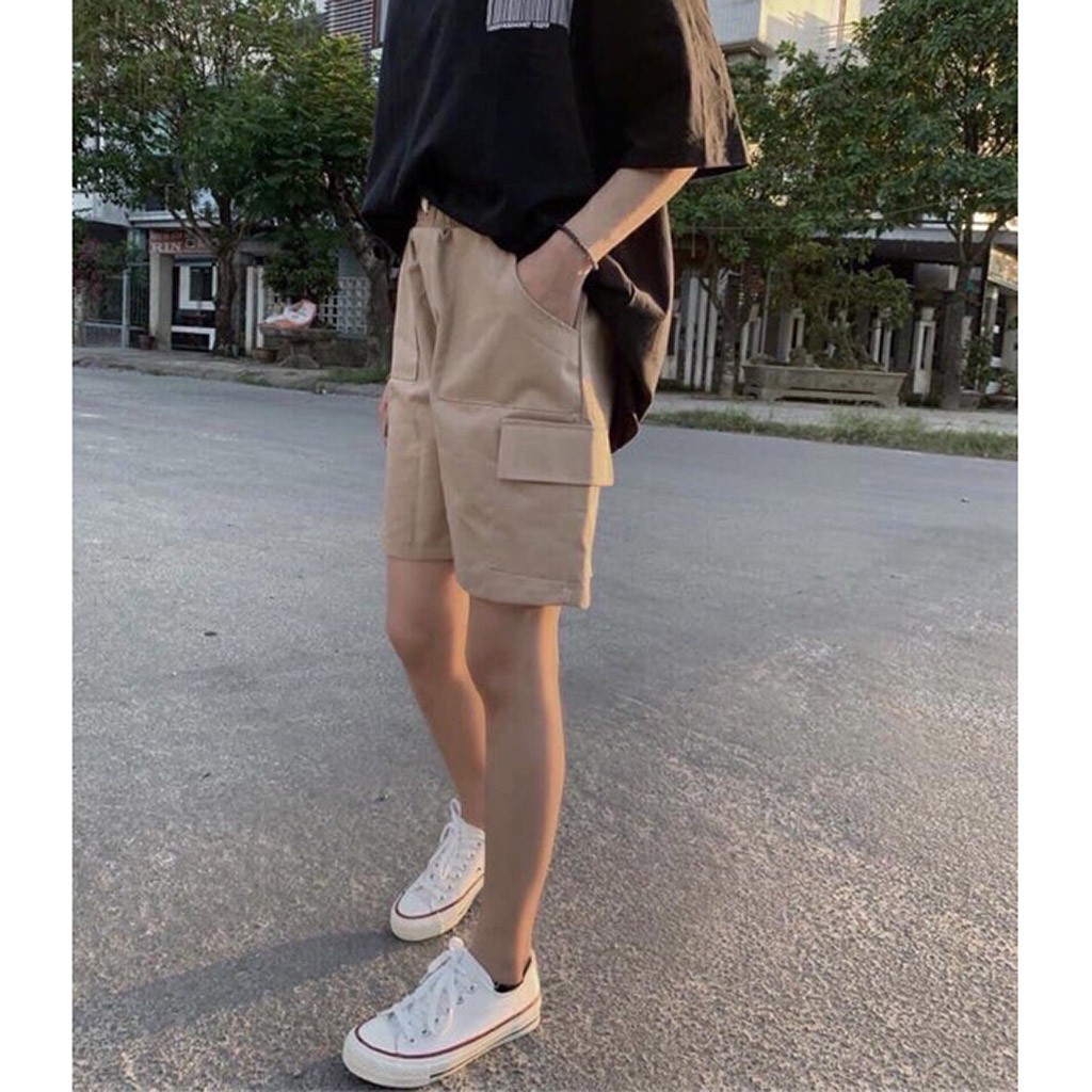 Quần Short Kaki Túi Hộp Unisex Nam Nữ - Leevin Store | BigBuy360 - bigbuy360.vn