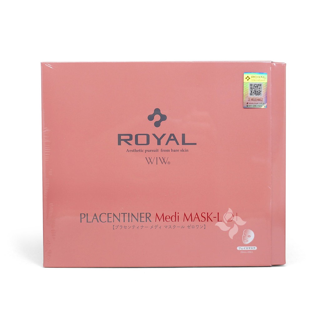 Mặt Nạ Nhau Thai Royal Placentiner Med Mask- L( 25mLx5 Miếng)