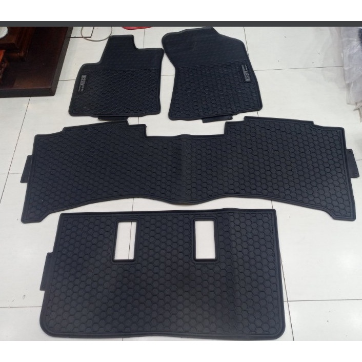 Lót Sàn Cao Su Xe Toyota Fortuner 2008 đến 2022 màu đen -Sàn Cao Su Đúc Ko Mùi dễ vệ sinh lau rửa