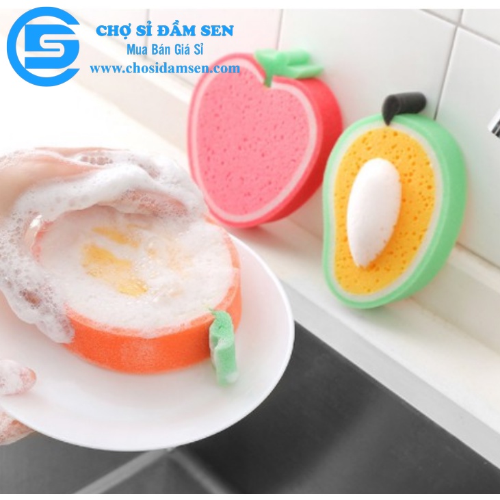 Miếng rửa chén bát tạo bọt hình trái cây. Miếng rửa chén bát Trái Cây cute  G315-MRC-traicay