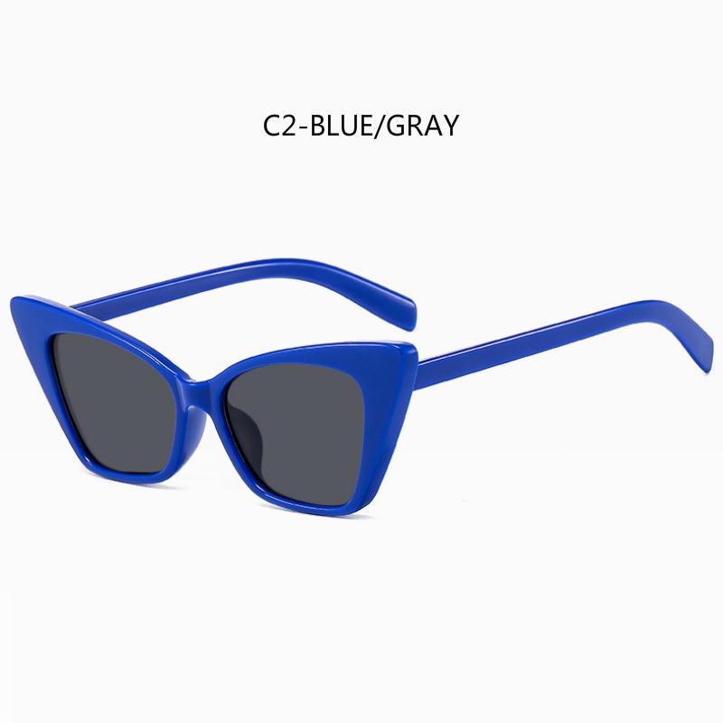 Kính mát mắt mèo gọng kim loại phong cách Retro Âu Mỹ thời trang 2020