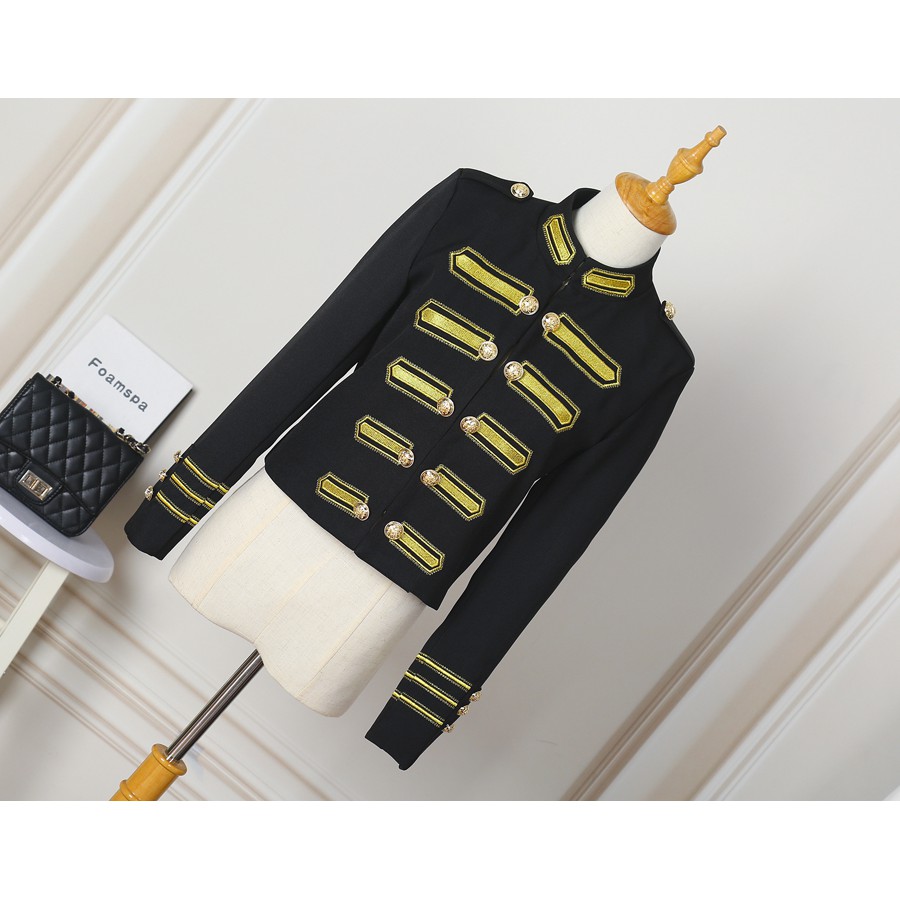 Áo khoác Hoàng gia thêu tag Gold cao cấp khuy đồng-order | BigBuy360 - bigbuy360.vn