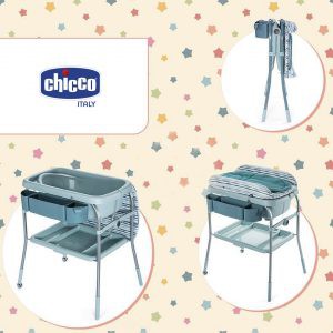Bộ chậu tắm đứng, mát xa cho bé Chicco