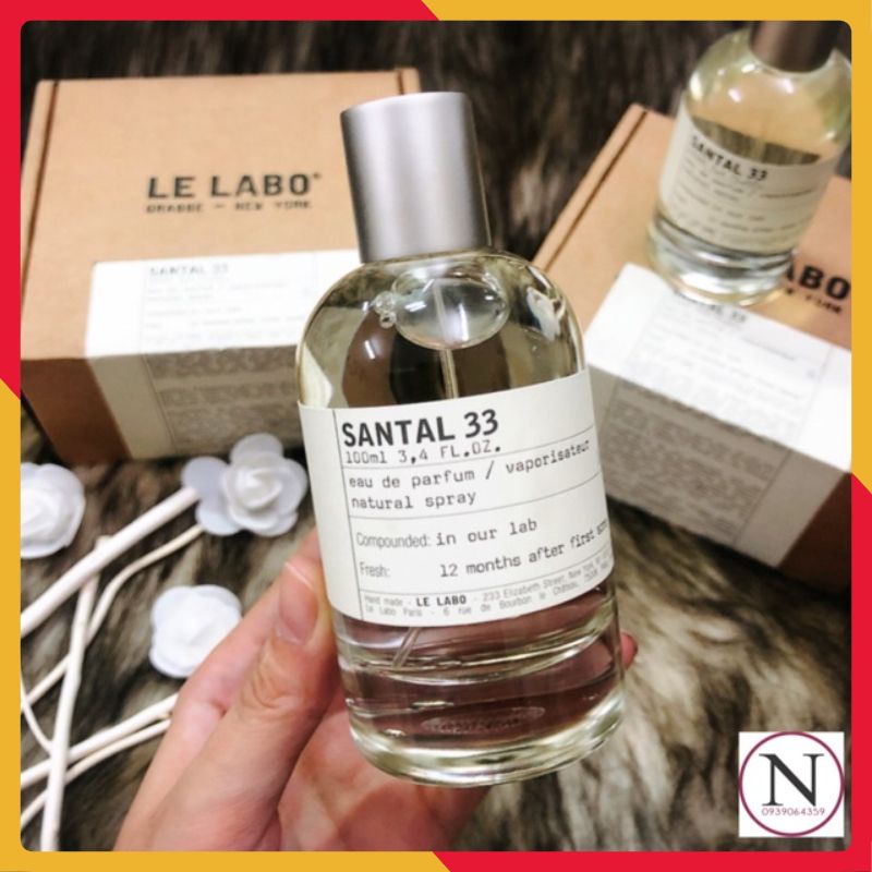 Nước Hoa Unisex Le Labo Santal 33 100ml Hương Thơm Sang Trọng, Lịch Lãm