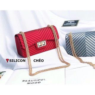 Túi silicon kẻ sọc
