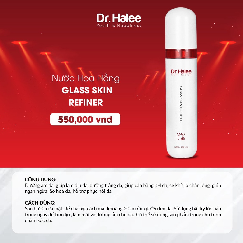 Nước Hoa Hồng Toner Cấp Ẩm Dưỡng Da Dạng Xịt 120ml